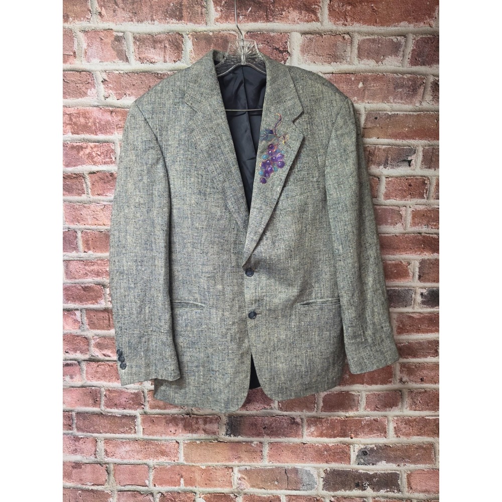 Vintage Men's ELDER BEERMAN Wall Street Collection Concord Sports Coat Blazer 44